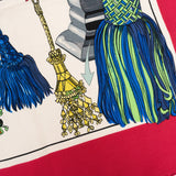 Hermès Passementerie Silk Carre 90 Scarf Tuch