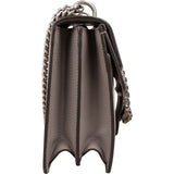 Gucci Grey Leather Crystal Dionysus Shoulder Bag