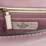 Valentino Leather Rockstud Lock Floral Crossbody Bag