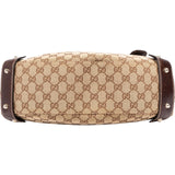 Gucci Monogram GG Canvas Babouska Indy Horsebit Tote Shoulder Bag