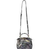 Fendi Marbled Leather Peekaboo Mini Handbag