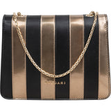 Bulgari Striped Leather Serpenti Forever Crossbody Bag