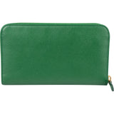 Prada Saffiano Leather Zip Around Wallet