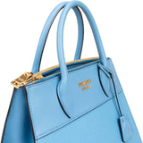 Prada Saffiano Leather Small Promenade Double Zip Kelly Style City Handbag