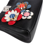 Fendi Leather Flowerland Micro Peekaboo Handbag