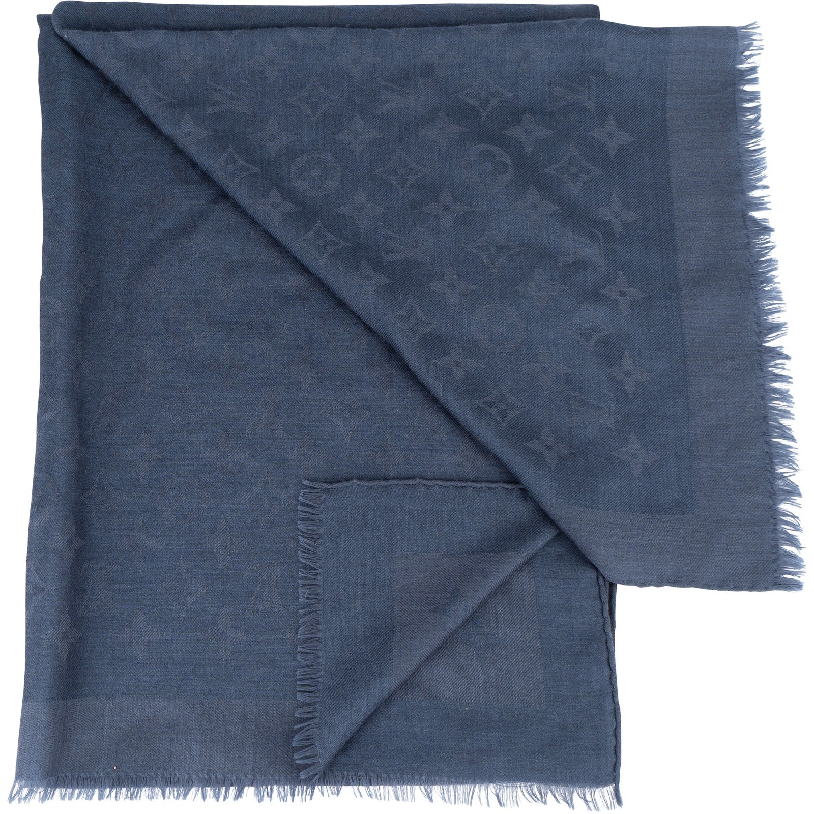 [🔄️B19 / F30] Louis Vuitton Wool Monogram Shawl Schal Scarf - vintageandkickz
