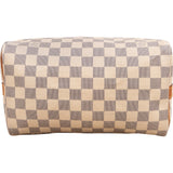 Louis Vuitton Monogram Damier Azur Speedy 25 Bandoulière Handbag