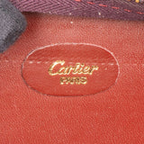 Cartier Bordeaux Leather Must de Cartier Zipped Clutch
