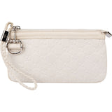 Gucci Guccissima Leather Horsebit Wristlet Pouch Bag