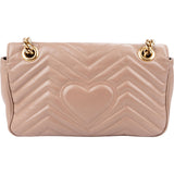 Gucci Matelassé Leather GG Marmont Crossbody Bag