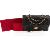 Chanel Quilted Lambskin 24K Gold Medium Double Flap Shoulder Bag