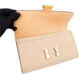 Hermès Beige Epsom Leather Constance Wallet