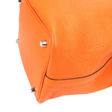 Hermès Tangerine Orange Taurillon Clemence Picotin Lock 18 (PM) Handbag