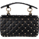Valentino Quilted Leather Rockstud Spike Crossbody Handbag