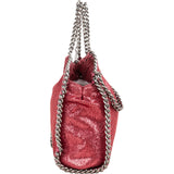 Stella McCartney Metallic Shaggy Small Falabella Fold Over Tote Crossbody Handbag