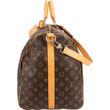 Louis Vuitton Monogram Canvas Keepall 60 Bandoulière Travel Bag