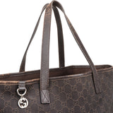 Gucci Monogram GG Cotton Tote Shoulder Bag