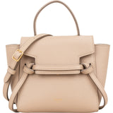 Celine Beige Leather Grained Calfskin Pico Nano Belt Crossbody Handbag
