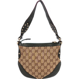 Gucci Monogram GG Canvas Studded Pelham Shoulder Bag