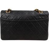 Chanel Quilted Lambskin 24K Gold Single Flap Shoulder Bag