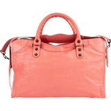 Balenciaga Pink Leather City Handbag