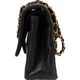 Chanel Quilted Lambskin 24K Gold Medium Double Flap Shoulder Bag