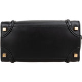 Céline Black Leather Luggage Handbag