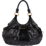 Miu Miu Vitello Lux Hobo Shoulder Bag