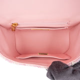 Chanel Quilted Tweed Top Handle CC Vanity Case Crossbody Bag
