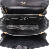 Celine Boxcalf Horse Carriage Triomphe Shoulder Bag