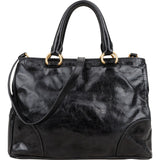 Prada Vitello Shine Leather Large Tote Handbag