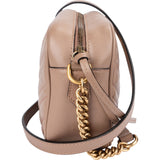 Gucci Chevron Leather GG Marmont Medium Crossbody Bag
