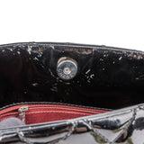 Chanel Patent Leather Palladium Soft Tote CC Shoulder Bag