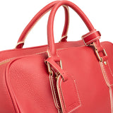Louis Vuitton Red Tobago Leather Carryall M95140 Weekender Travel Bag