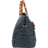Gucci Guccissima Leather Bamboo Top Handle Tote Handbag