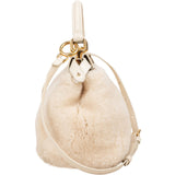 Fendi Shearling Mini Peekaboo Handbag