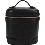 Chanel Caviar Leather CC Vanity Case Handbag