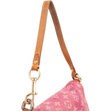 Louis Vuitton Pink Monogram Denim Pleaty Handbag