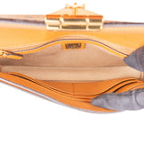 MCM Monogram Visetos Patricia Wallet Oh Chain Crossbody Bag