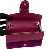 Gucci Velvet Dionysus Super Mini Crossbody Bag