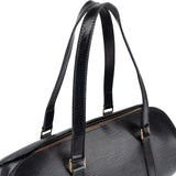 Louis Vuitton Noir Epi Leather Soufflot Handbag