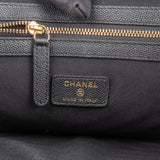 Chanel Caviar Leather Chevron Charms Clutch