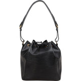 Louis Vuitton Noir Epi Leather Sac Noé Petit Shoulder Bag