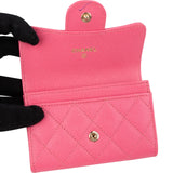 Chanel Quilted Caviar Leather Classic Small Flap Wallet