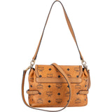 MCM Monogram Visetos Saddle Shoulder Bag