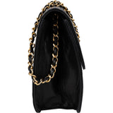 Chanel Quilted Lambskin 24K Gold Single Flap Shoulder Bag