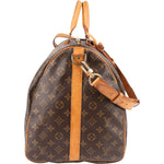 [🔄️B08 / F17] Louis Vuitton Monogram Canvas Keepall 55 Bandoulière Travel Bag - vintageandkickz