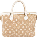 Louis Vuitton Denim Monogram Cabas Sabbia MM Handbag