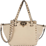 Valentino Garavani Grained Leather Rockstud Tote Shopper Handbag