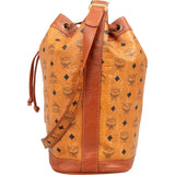 MCM Monogram Visetos Drawstring Bucket Crossbody Bag